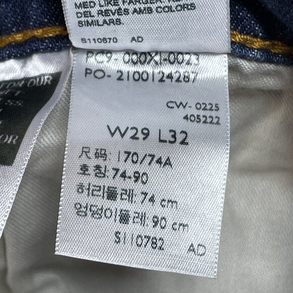 Levis Jeans Mens 537 29x32 Western Bootcut Dark Wash Mid Rise Denim NWT - Picture 12 of 12